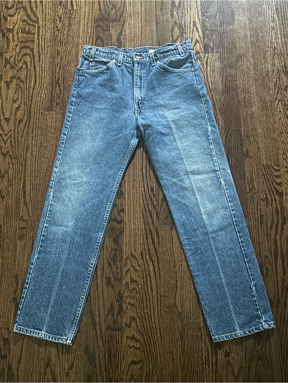 Vintage Made in USA Levi’s 505 Orange Tab Jeans TAG 34 x 30 (33x29.5)